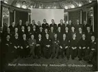 Grupporträtt av Positionsartilleriets kamratförenings 15-årsminne 1938.