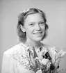 Konfirmanden Ulla Lundström. Foto 1947.