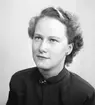 Ing Marie Johansson, Skärplinge. Foto den 10 juli 1952.