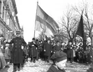 Första Majdemonstration på Nygatan