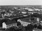 Vy över norra stadsdelen från Heliga Trefaldighet kyrkas torn.