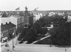 Gävle stad  Norr, Esplanaden.
Esplanaden, fotograferad från Rådhuset. I bakgrunden Teatern.