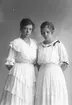 Till vänster Nelly Lindberg, Islandsgatan 28, Gävle och till höger Astrid Höjer, Holmgatan 1, Gävle