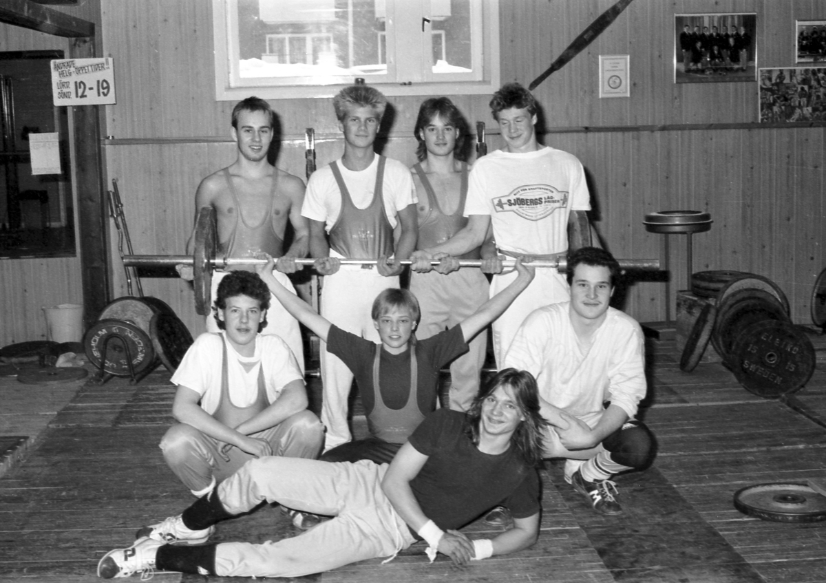 Gävle KK Tyngdlyftning. Januari 1986.
