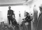 Vernissage. Birger Forsberg, konstnär från Hedesunda.