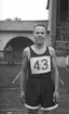 Löpare Arne Eriksson GSGF. (Gefle Sport och Gymnastikförening)