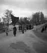 Strömsbro IDUK (idrottsungdomsklubb) inmarsch  Maj 1941.