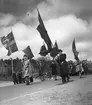 Strömsbro IDUK (idrottsungdomsklubb) inmarsch  Maj 1941.