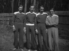 Från vänster: Hagberg, Holmgren, Boberg och Olsson. GSGF