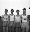 GIF:s segrande lag i DM 4x100 meter och 4x1500 meter.

Från vänster: Bergström, Karlsson, Staf och Bergman. 1940