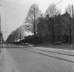 Gatukorsningen Fältskärsgatan och Bergsgatan.