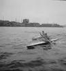 Kanotpaddling i Gävle 1946.