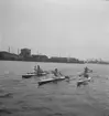 Kanotpaddling i Gävle 1946.