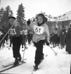 Skolungdomens fettisdagens tävlingar på skidor. 1946