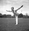 Landskamp i tävlingsgymnastik. 1946