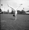Landskamp i tävlingsgymnastik. 1946