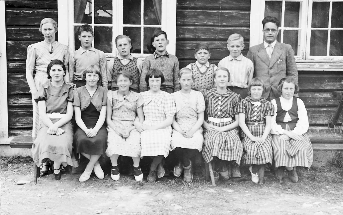 Skolebarn Elvål skole