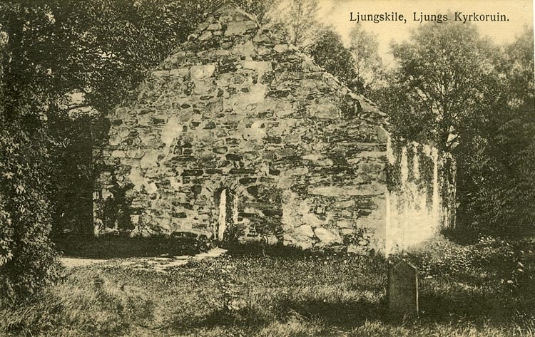 Enligt Bengt Lundins noteringar: "Ljungskile. Ljungs kyrkoruin".