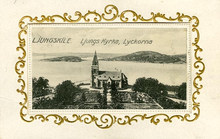 Enligt Bengt Lundins noteringar: "Ljungs kyrka. Lyckorna".