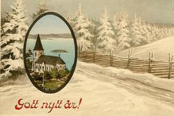 Enligt Bengt Lundins noteringar: "Ljungs kyrka. Gott Nytt År