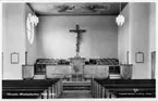 Interiör från Värnamo Missionskyrka, kyrkan byggdes 1938.