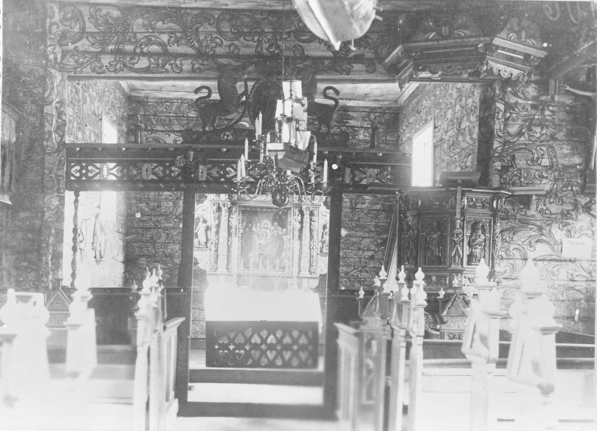 Bilde av prester, kirke, kirkeinventar. 