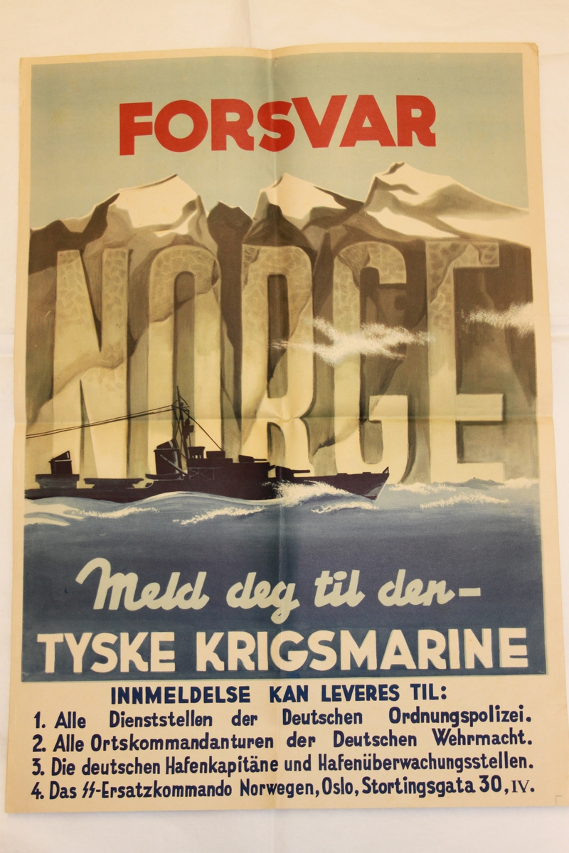 Papirplakat i farger
