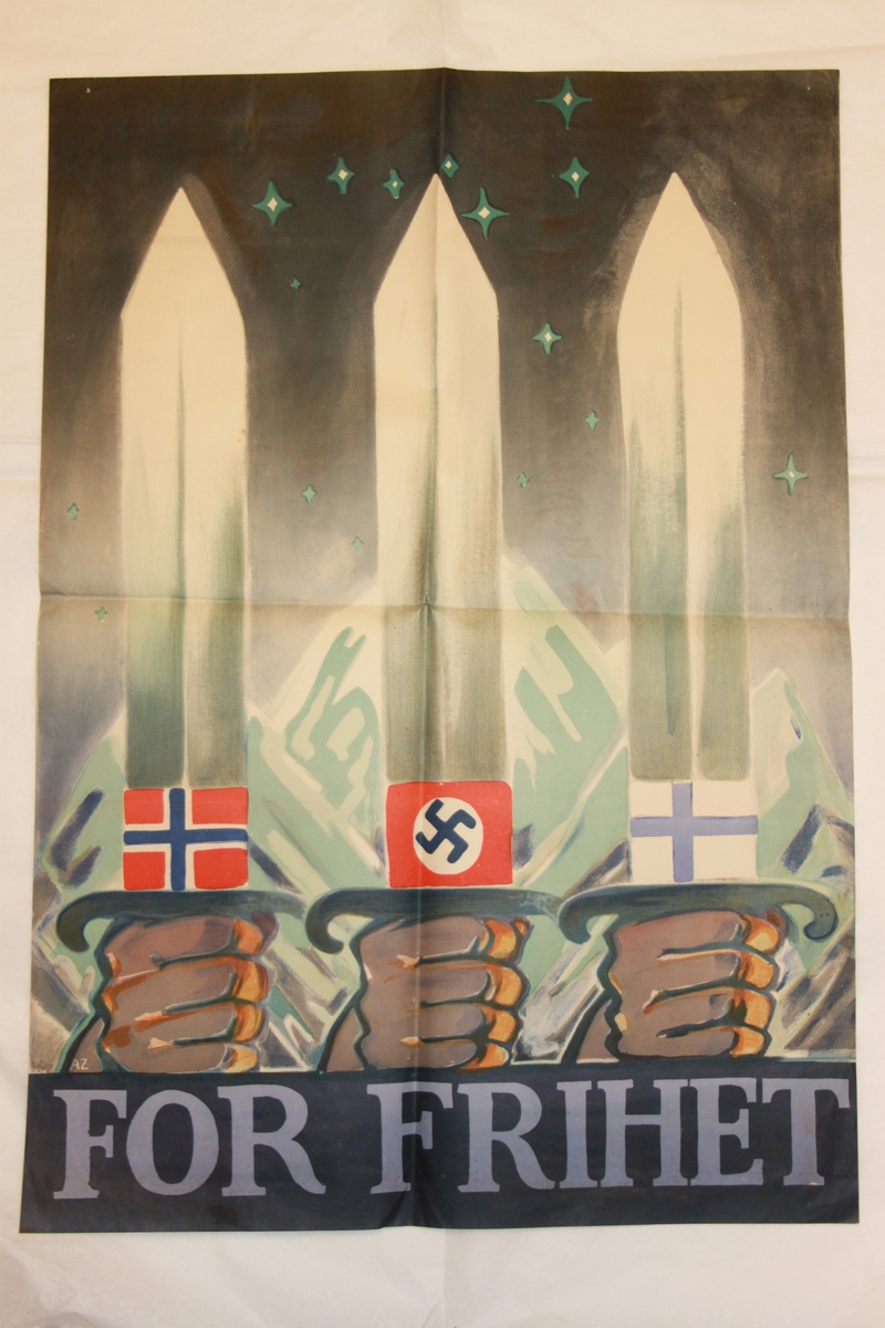 Papirplakat i farger