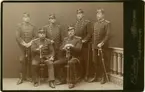 Grupporträtt av officerare vid Norra skånska regemente I 6.