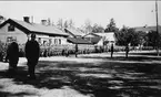 Luftvärnet, ceremoni på fästningstorget. Omkr 1940 - 45.