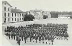 Karlsborg. Infanterivolontärskolan, senare rekrytskolan för infanteriets officers-ochreservofficersaspiranter. Början 1900-tal.