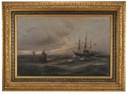 Marin Amerikansk korvett [Oljemålning]