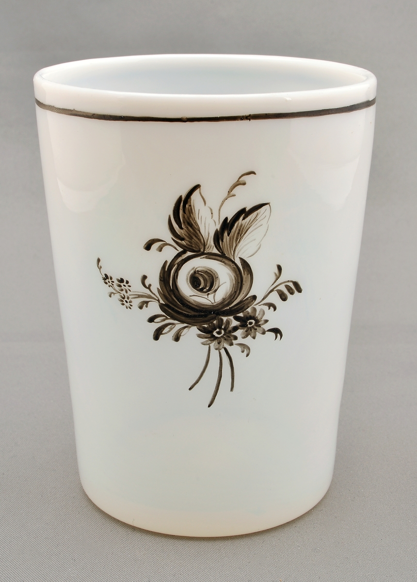 Mugg i flussglas.