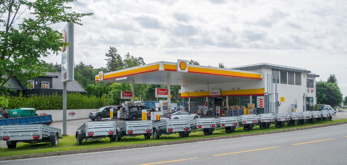 Shell bensinstasjon Nesbruveien Nesbru Asker