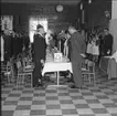 Karlsborg, fästningen. Prinsessan Christinas besök på regementet jubelåret 1969. Här vid lunchen i matsalen.