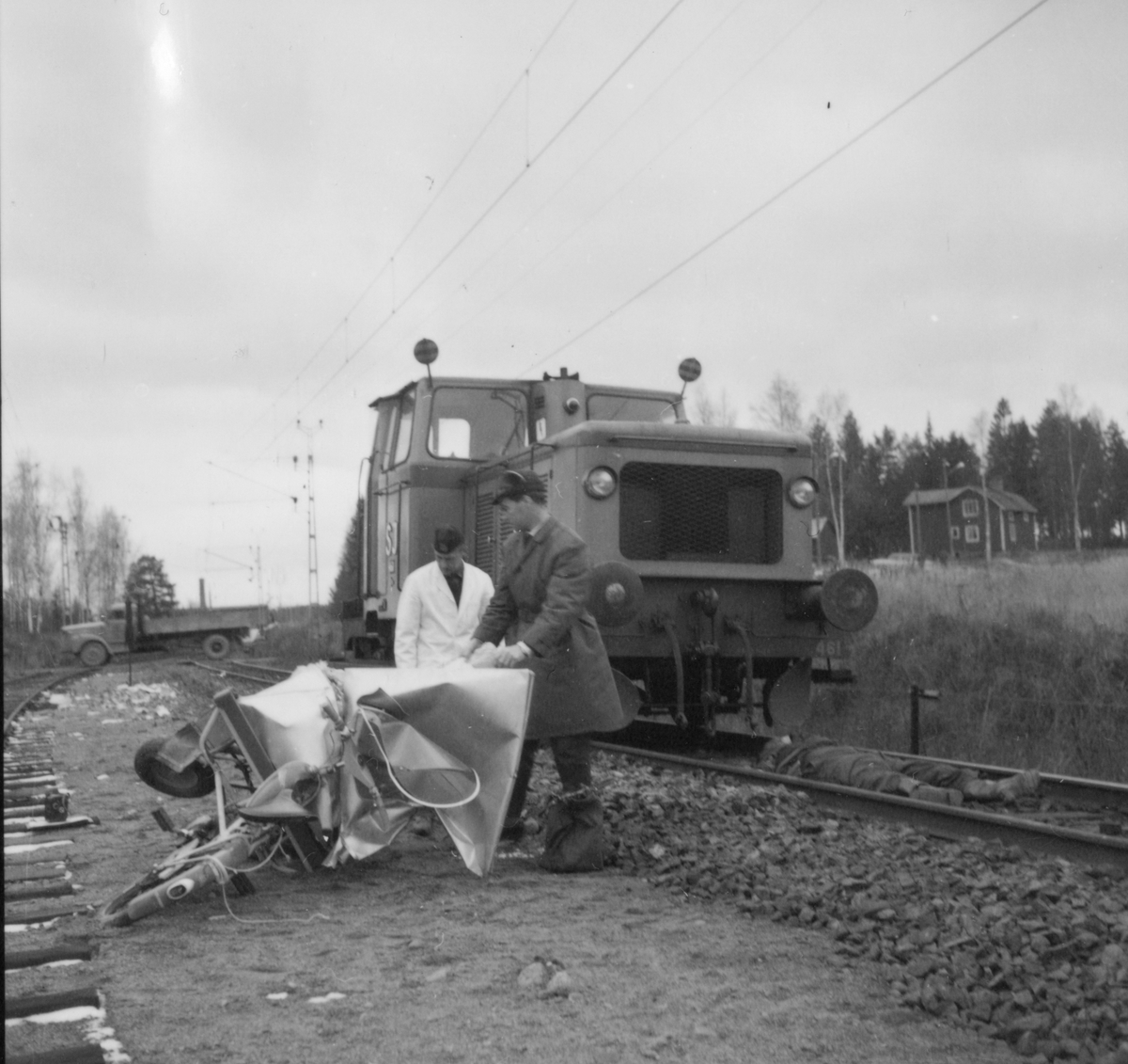 Trafikolycka vid Norrborn.
14/11 1962