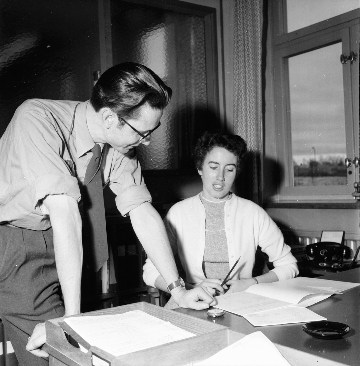 Scouter på höstträff.
10/11 1957