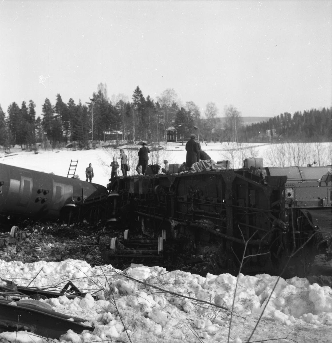 Tågurspårning.
Granbo 29/3 1956
