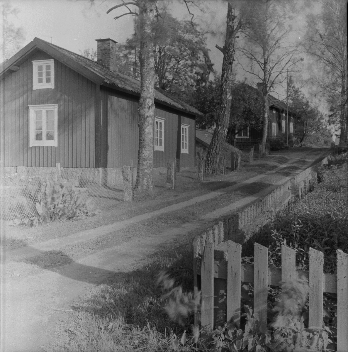 Bygatan i Sävasta, Altuna socken, Uppland 1988