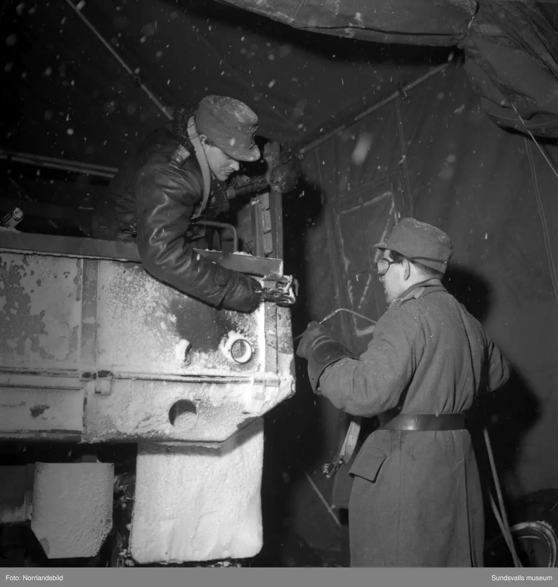 Lv5:s vintermanöver i Torp.