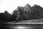 Okänt minnesmärke vid Göta kanal. Foto 1923.