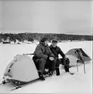 Arbrå,
Pimpeltävling på Kyrksjön,
April 1971