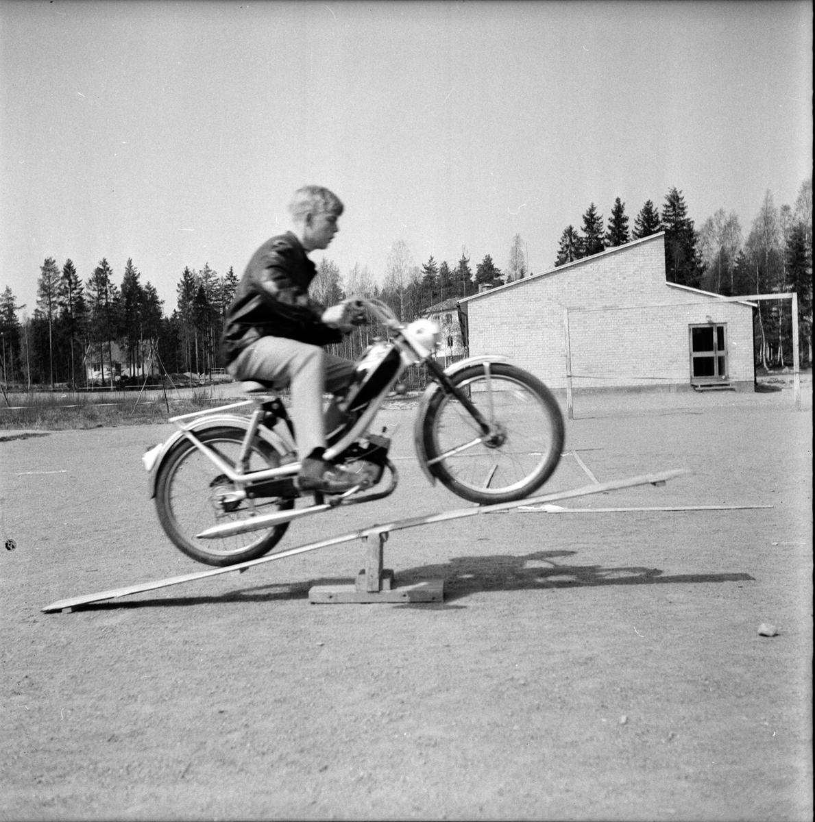 Granbergsskolan,
Mopedtävlan,
25 Maj 1965