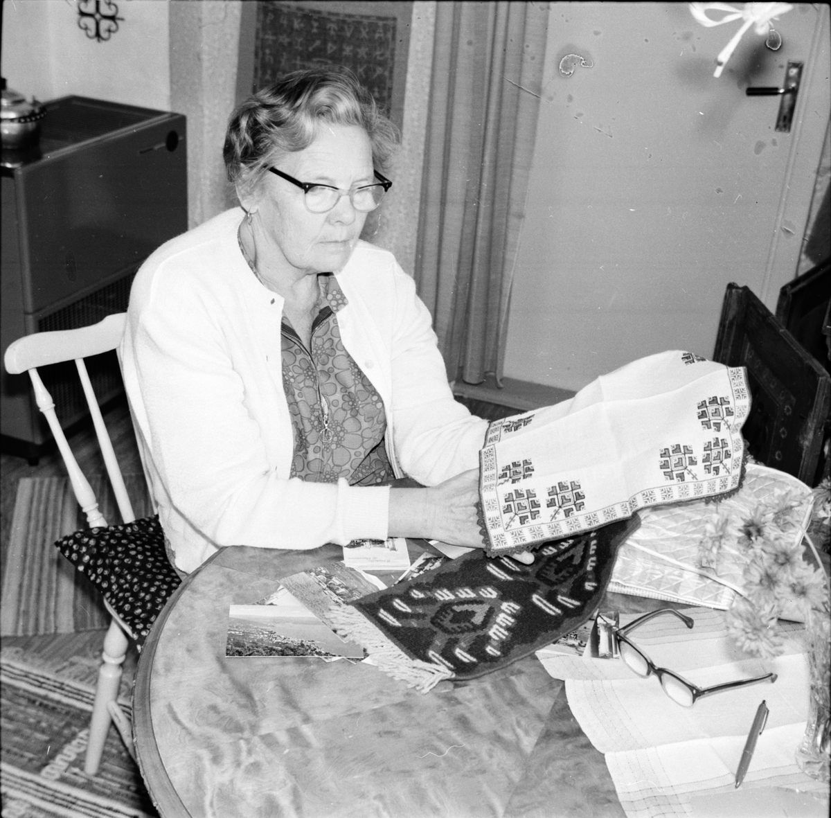 Undersvik,
Linda Olsson intervjuas,
Jan 1970