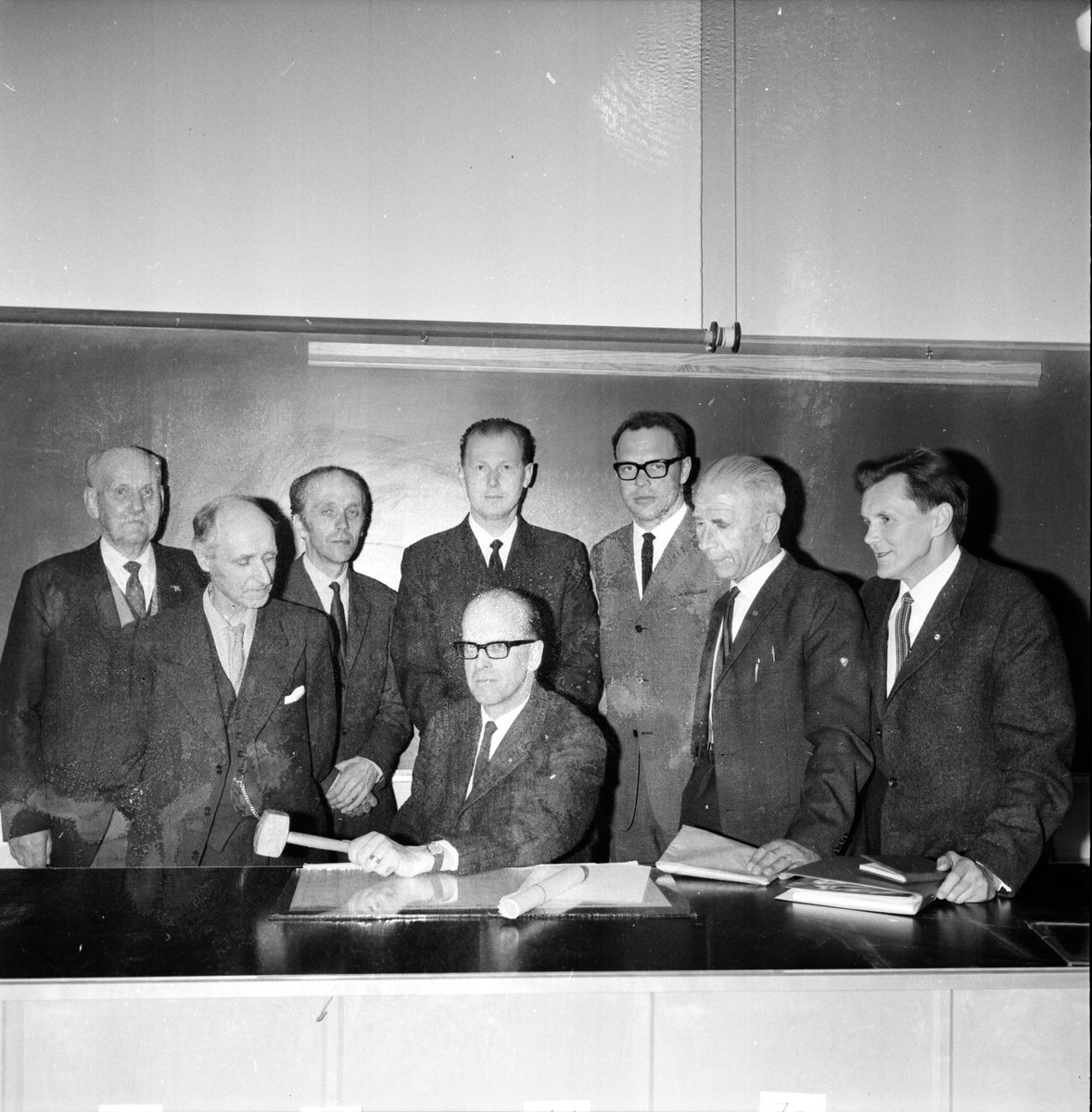 Naturskyddskretsens årsm. på Granbergsskolan,
Styrelsen,
23 April 1965