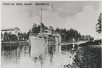 Karlsborg i början av 1900-talet. Parti av Göta kanal.