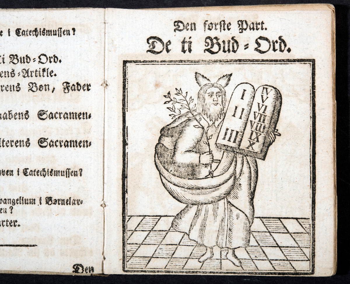 Martin Luther, katekismus ,illlustrasjon "De ti bud"