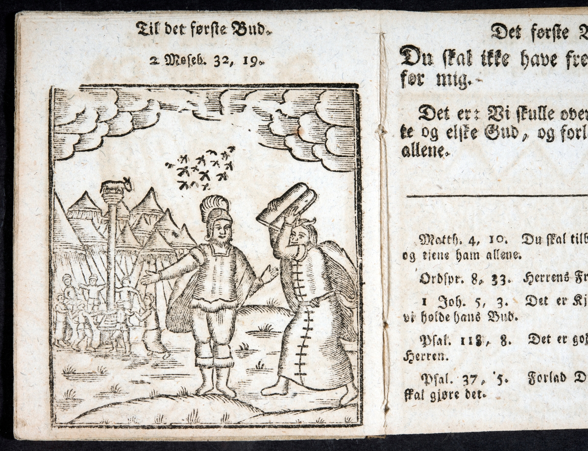 Martin Luther, katekismus ,illlustrasjon "Det første bud"