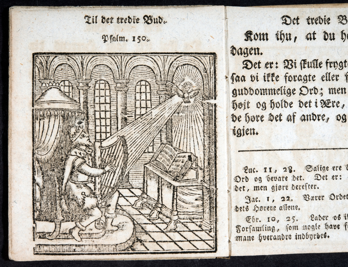 Martin Luther, katekismus ,illlustrasjon "Til det tredje bud"