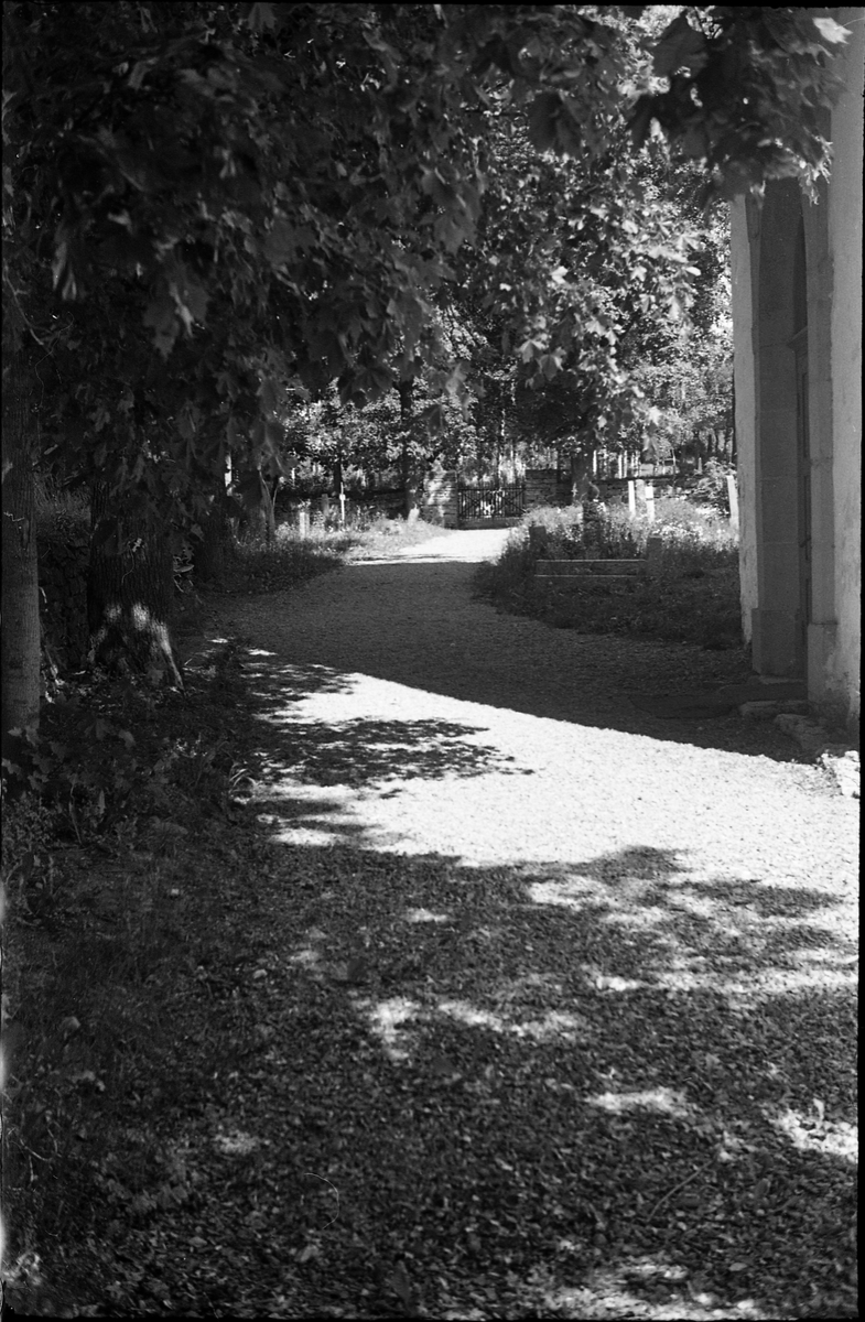 Fem bilder fra Hoff Kirkegård sommeren 1942.